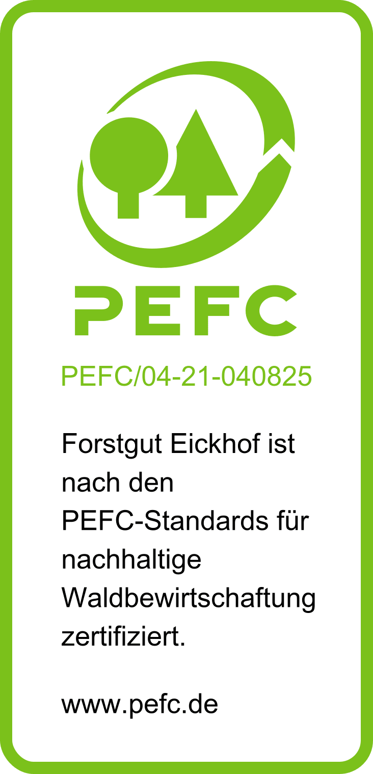 PEFC Zertifikat Forstgut Eickhof