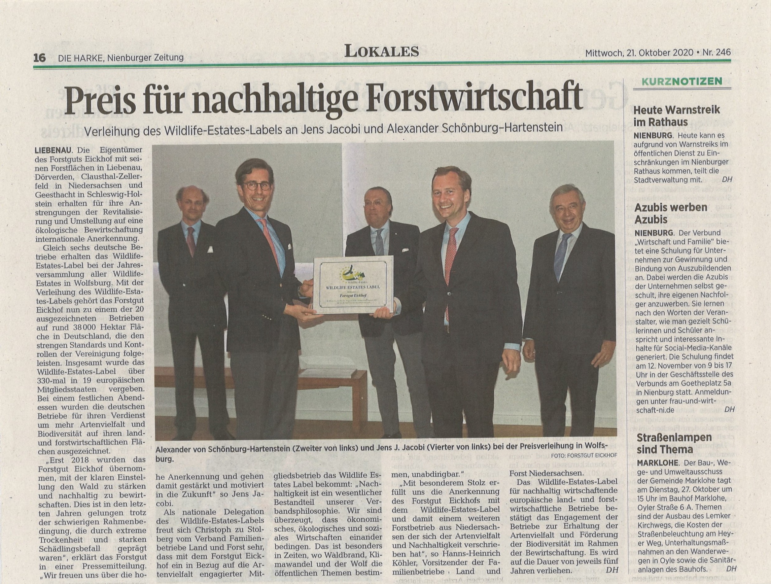 201021 Preis fuer nachhaltige Forstwirtschaft