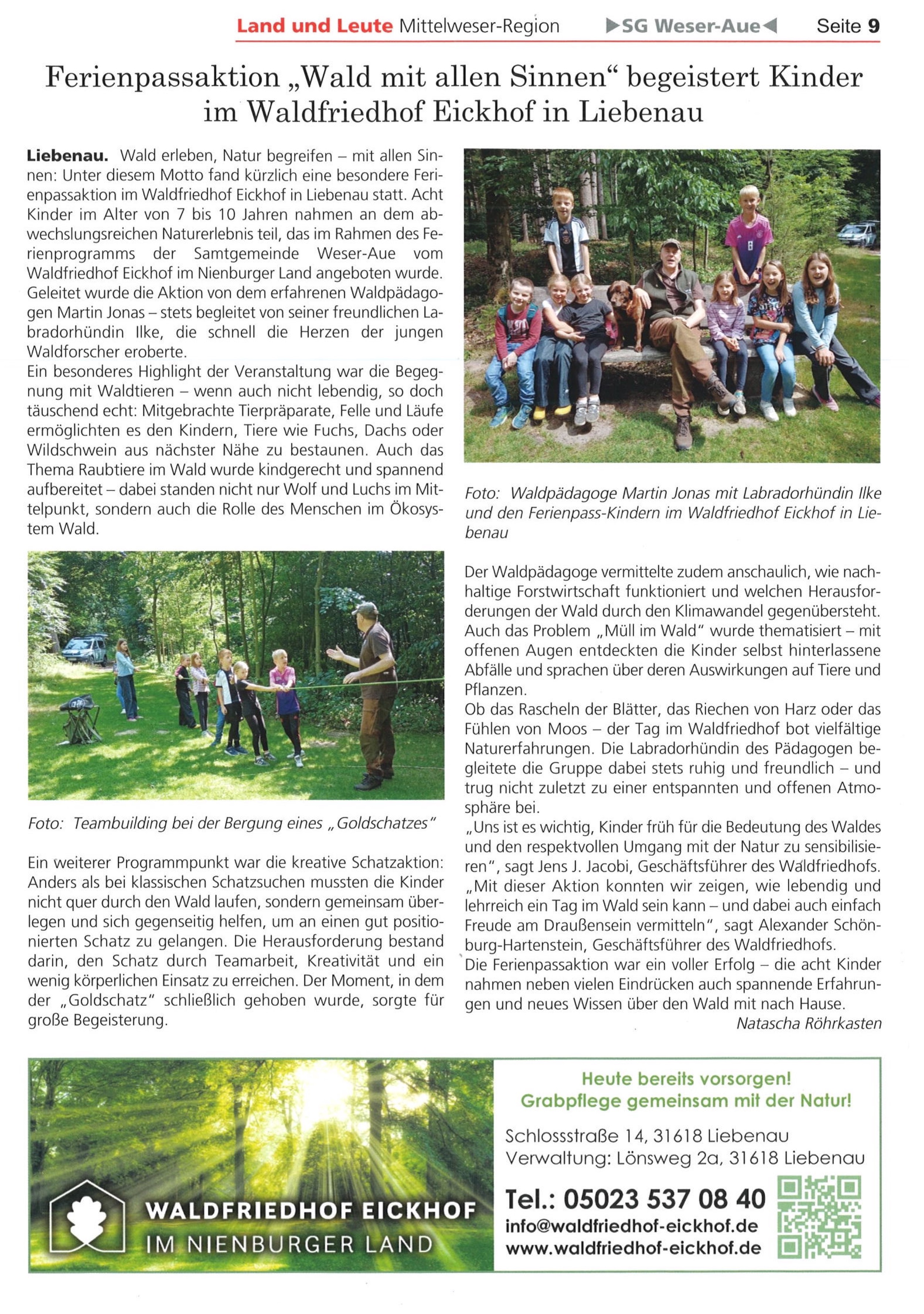 250818-Artikel-Ferienpass-Anzeige-Ausgabe-8-August-2025-forstgut-eickhof