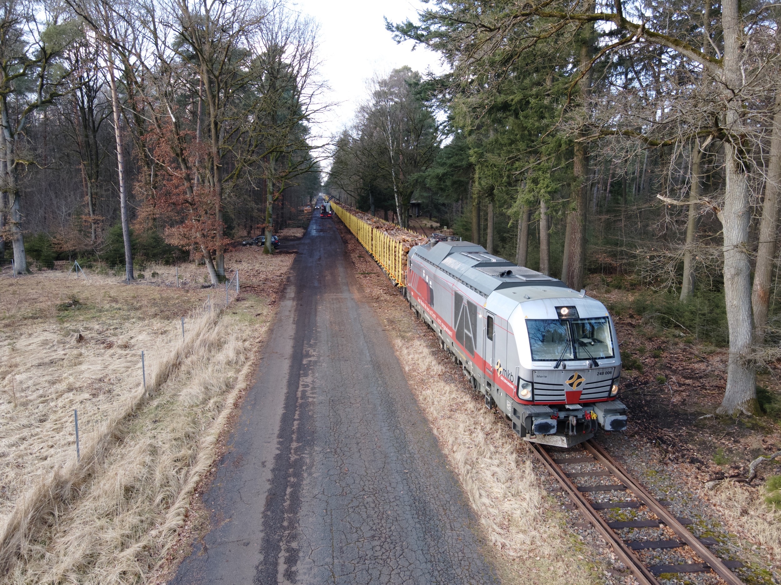 Forstgut Eickhof Verladebahnhof Strasse zur Schiene 5