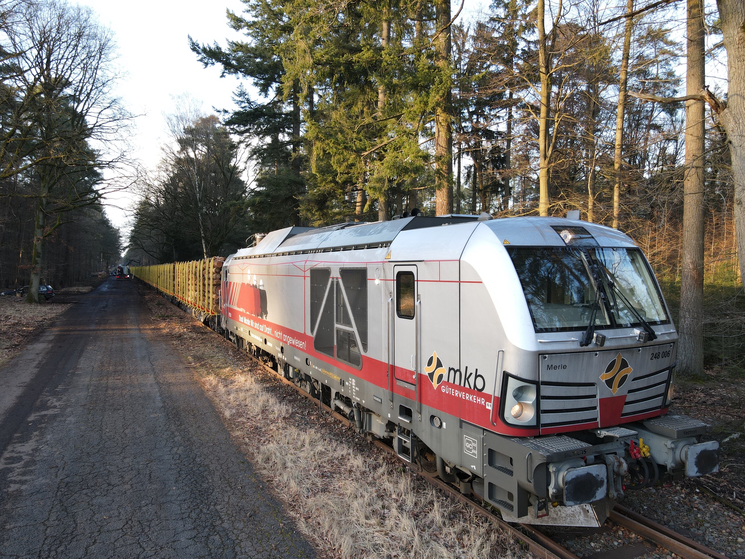 Forstgut Eickhof Verladebahnhof Strasse zur Schiene 6