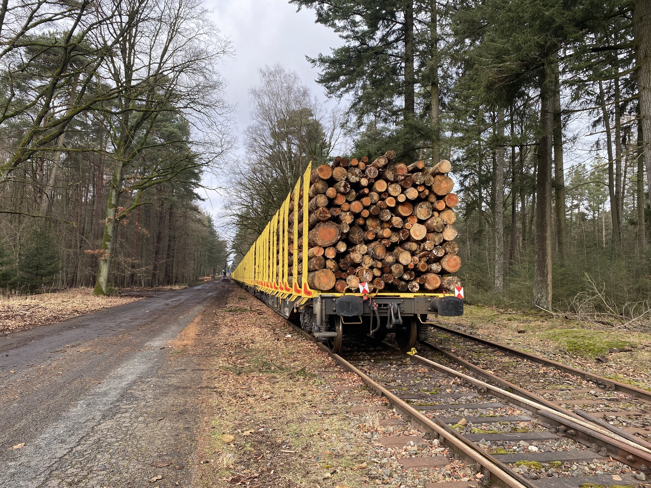 Forstgut Eickhof Verladebahnhof Strasse zur Schiene 9